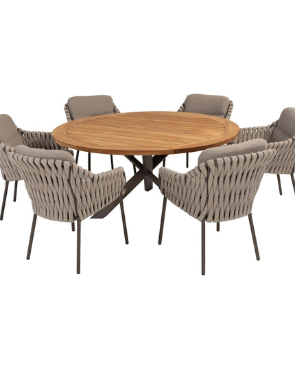 4 Seasons Outdoor Montera Dining + Taste 4SO Prado Teak Tabelle 160 Ø CM