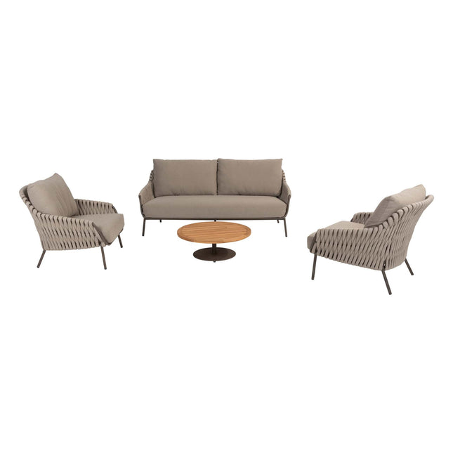 4 Seasons Outdoor Montera Lounge Set + Volta Couchtisch Terre 80 Ø CM