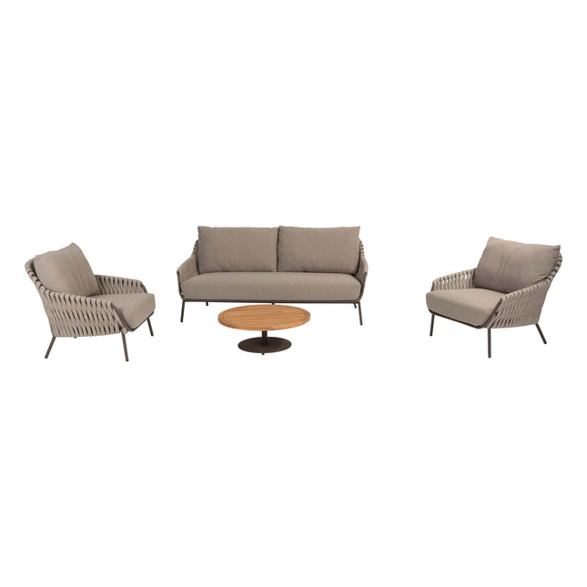 4 Seasons Outdoor Montera Lounge Set + Volta Couchtisch Terre 80 Ø CM