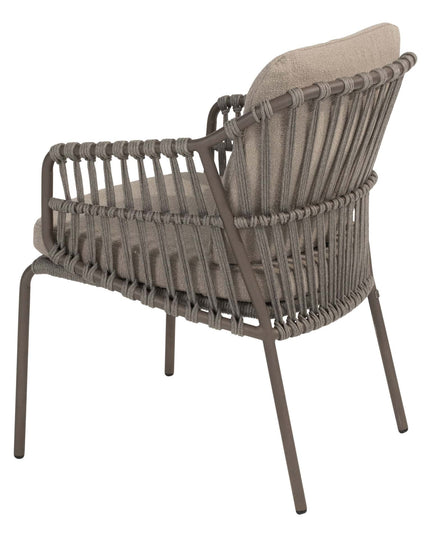 4 Seasons Outdoor Capalbio Essstuhl + Geschmack 4SO Prado Tisch mit Keramiktisch Top Barrel Terre 240 cm