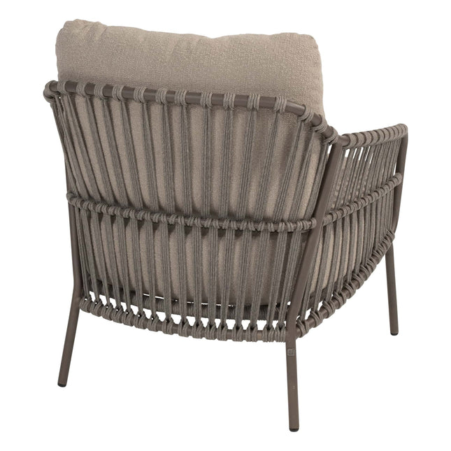 4 Seasons Outdoor Tuinset Capalbio low dining stoel + Nevada low dining tafel barrel-vorm 250 cm terre