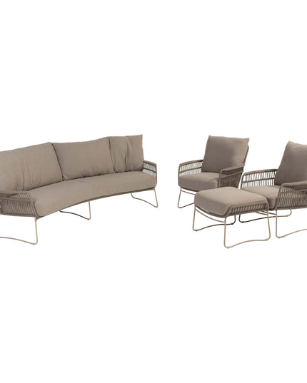 4 Seasons Outdoor Botanic Lounge Set ohne Couchtisch + Fußschemel