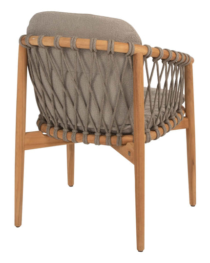 4 Seasons Outdoor Nora Essstuhl + Geschmack 4SO Korsica Tisch Teak 160 Ø CM