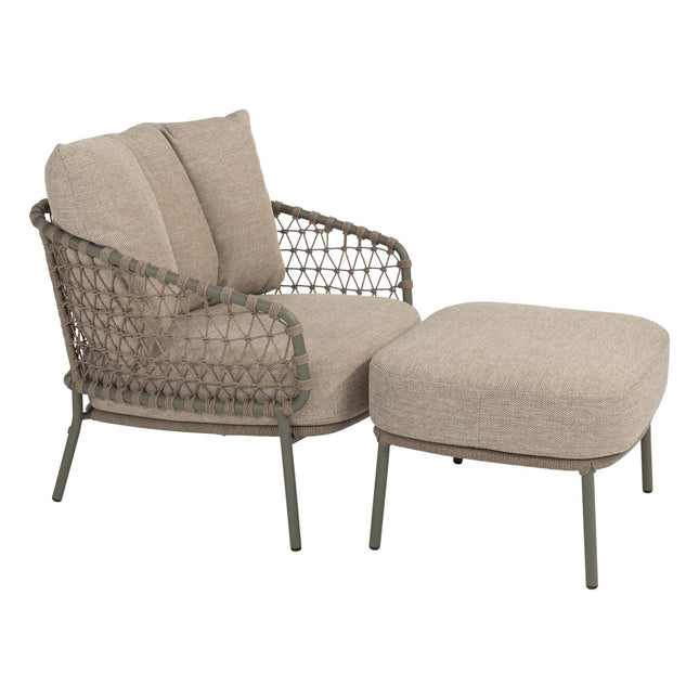 4 Seasons Outdoor Jura lounge stoel incl. 2 kussens