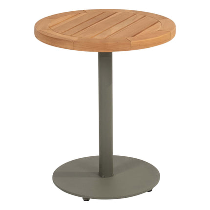 4 Seasons Outdoor Volta bijzettafel centrale poot olive 45 cm. Ø (H 55)