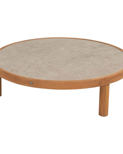 4 Seasons Outdoor Marie Chaise Lounge Bank + Center + Finn Coffee Tische Keramik