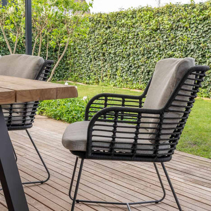 4 Seasons Outdoor Fabrice dining stoel antraciet