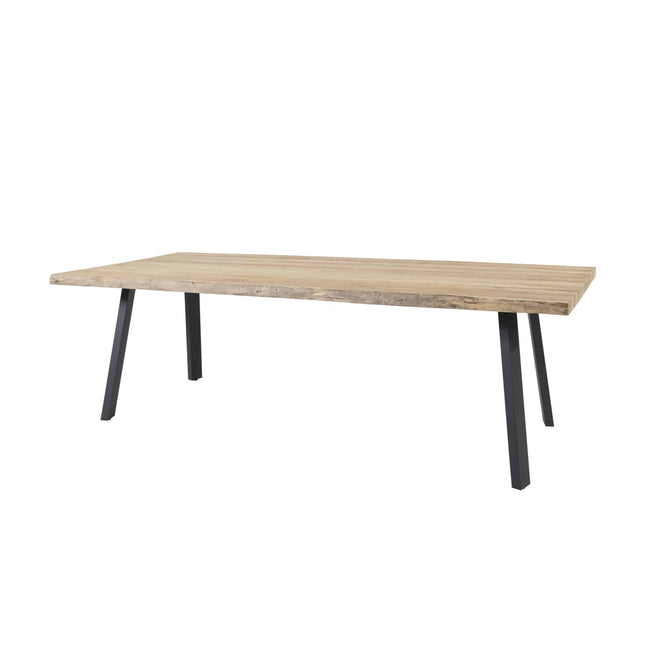 Taste 4SO Belmond Essstuhl Anthrazit + Erster Fluss Waldtisch Teak/Alu 240 cm