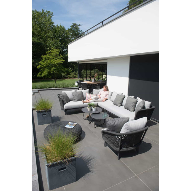 4 Seasons Outdoor Macaron salontafel 95 cm Ø antraciet