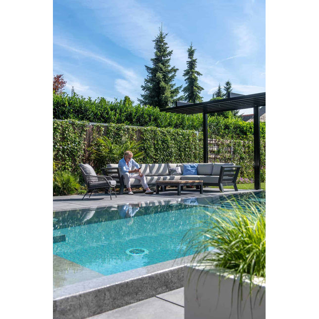 4 Seasons Outdoor Meteoro loungeset + center + Capitol salontafel 90 x 90 cm