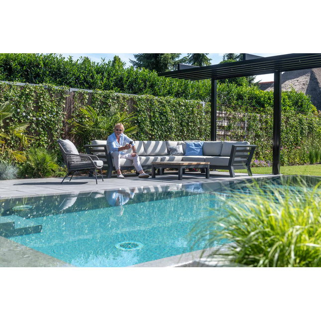 4 Seasons Outdoor Meteoro loungeset + center + Capitol salontafel 90 x 90 cm