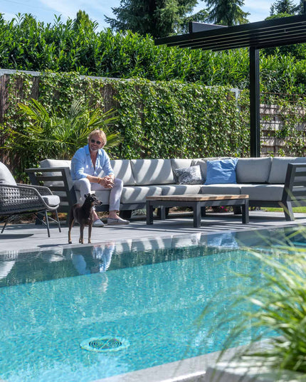 4 Seasons Outdoor Meteoro Lounge Set + Mitte + Capitol Couchtabelle 90 x 90 cm