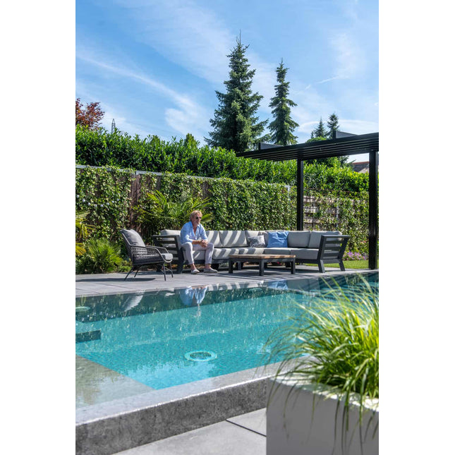 4 Seasons Outdoor Meteoro loungeset + center + Capitol salontafel 90 x 90 cm