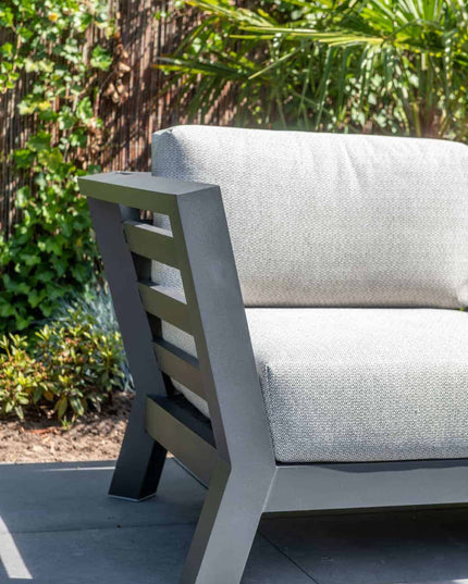 4 Seasons Outdoor Meteoro Lounge Set + Mitte + Kosmische Kaffeetische HPL