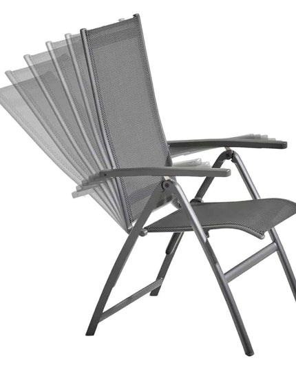 Taste 4SO Cadiz verstelbare stoel + Ridge tafel antraciet 220 cm