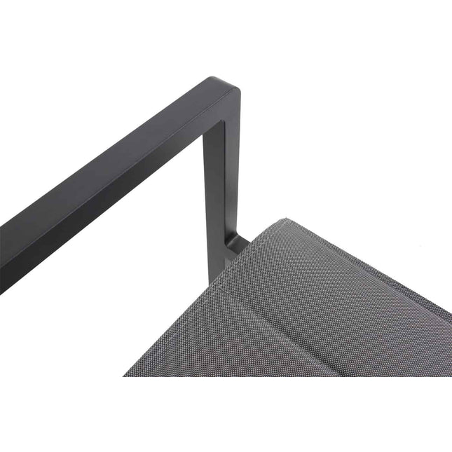Taste 4SO Bari Stackable Essstuhl + Kammtisch Anthrazit 220 cm