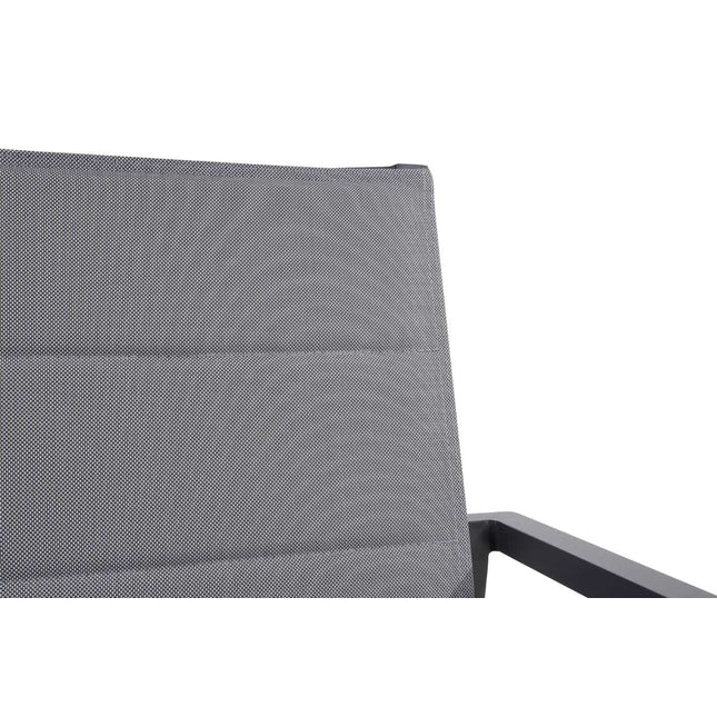 Taste 4SO Bari Stackable Essstuhl + Kammtisch Anthrazit 220 cm