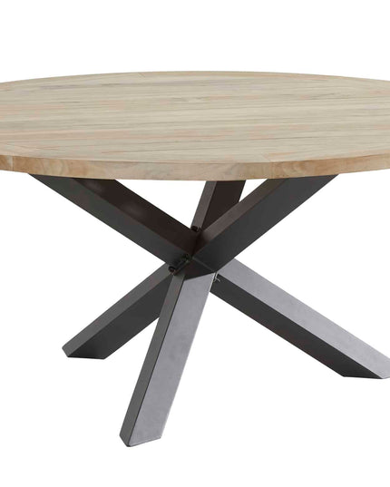 Taste 4SO Barista dining antraciet + Louvre teak tafel 160 Ø cm