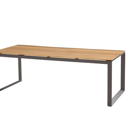 Taste 4SO Heritage tafel teak tafelblad 220 cm matt carbon