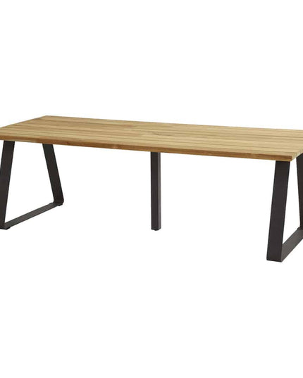 Taste 4SO Palma Dining Anthrazit + Basso Teaktabelle 240 cm