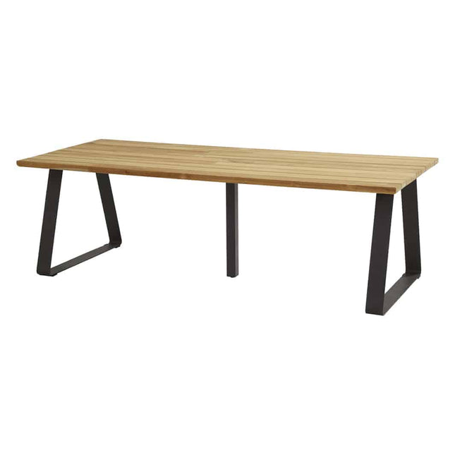 Taste 4SO Barista dining antraciet + Basso teak tafel 240 cm