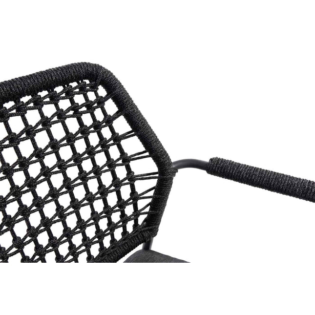 Taste 4SO Barista Dining Anthrazit + Manolo -Tisch -Anthrazit mit bedrucktem Keramik -Tisch -Top 240 cm