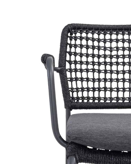 Taste 4SO Barista Dining Anthrazit + 4 Seasons Outdoor privada tisch HPL oval 240 cm