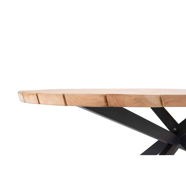 Taste 4SO Parma stapelbare dining + Prado teak tafel ovaal 240 cm