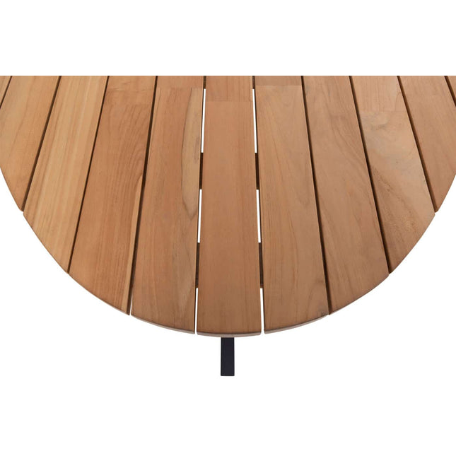 Taste 4SO Parma stapelbare dining + Prado teak tafel ovaal 240 cm