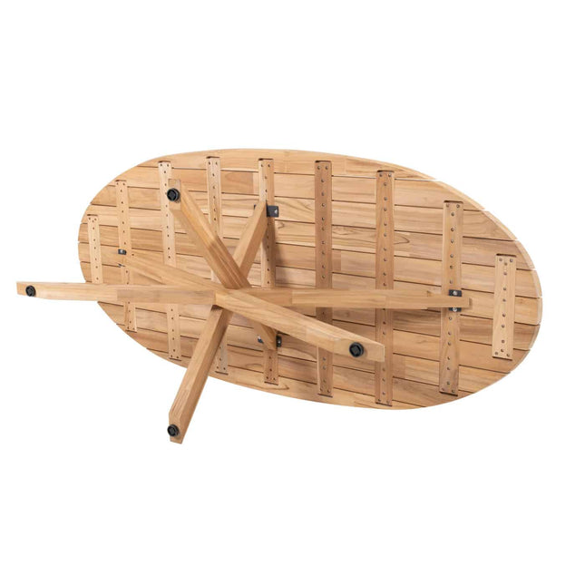 4 Seasons Outdoor Puccini dining + Taste 4SO Prado teak tafel ovaal 240 cm