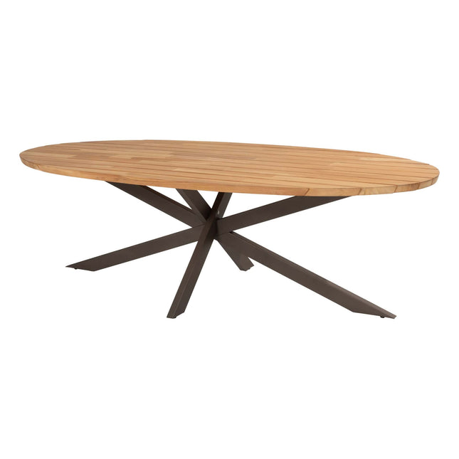 4 Seasons Outdoor Veneto Dining Terre + Geschmack 4SO Prado Teaktisch Oval 240 cm