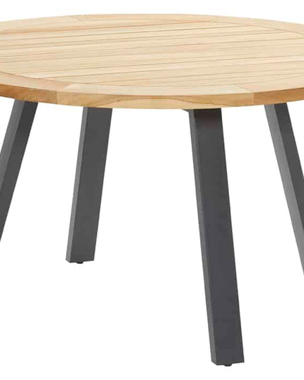 Taste 4SO Barista dining antraciet + Ambassador teak tafel 130 Ø cm
