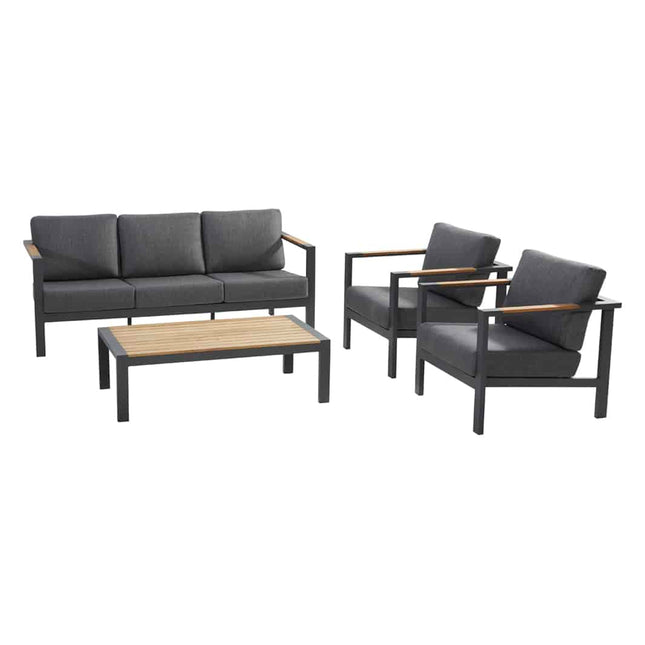 Taste 4SO Ginger loungeset antraciet + salontafel 120 x 64,5 cm