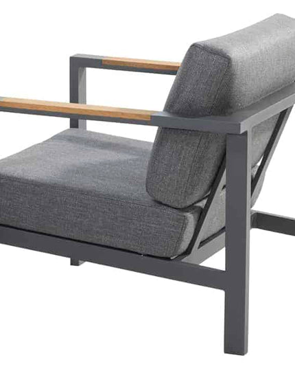 Taste 4SO Ingwer Lounge Set Anthrazit + Kaffeetabelle 120 x 64,5 cm