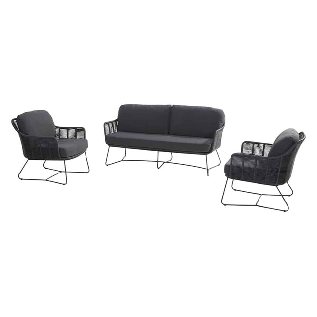 Taste 4SO Belmond Lounge Set Anthrazit ohne Couchtisch