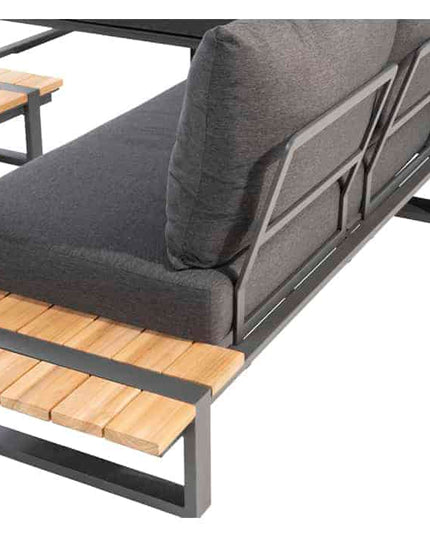 Taste 4SO Country loungeset modulair antraciet + salontafel 110 x 65 cm