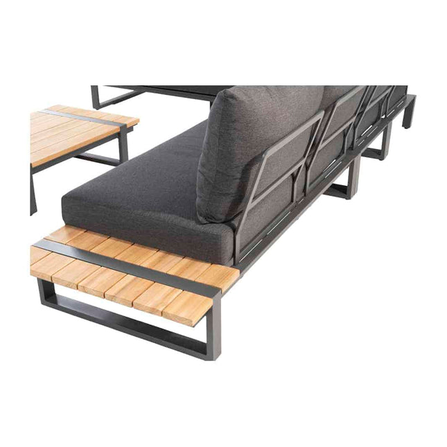 Taste 4SO Country loungeset modulair antraciet + salontafel 110 x 65 cm