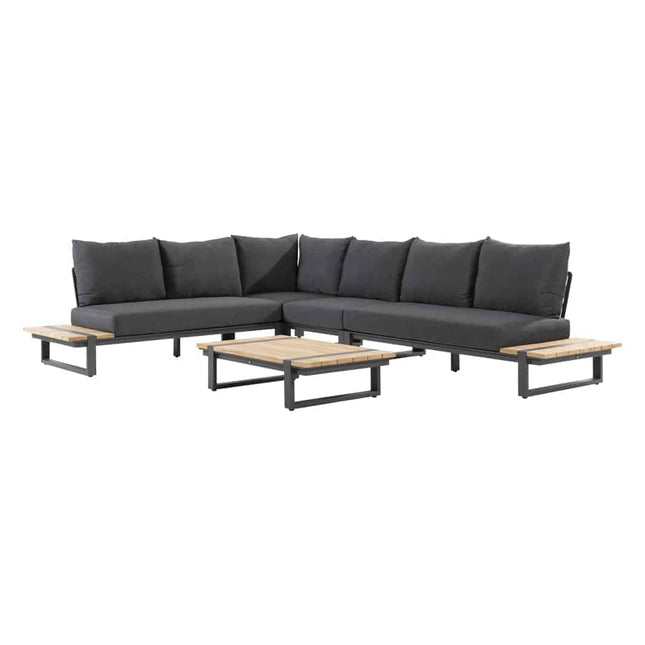 Taste 4SO Country loungeset modulair antraciet + salontafel 110 x 65 cm