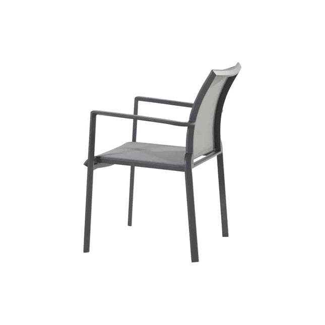 Taste 4SO Melbourne dining antraciet + Optimum uitschuiftafel keramiek 160-220-280 cm