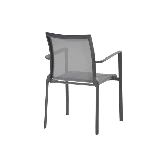 Taste 4SO Melbourne dining antraciet + Optimum uitschuiftafel keramiek 160-220-280 cm