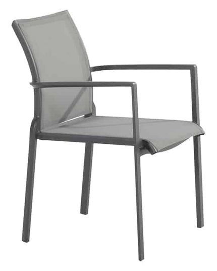 Taste 4SO Melbourne dining antraciet + Optimum uitschuiftafel keramiek 160-220-280 cm