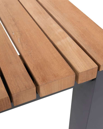 Taste 4SO Tosca Dining Anthrazit + Ridge Teak Tabelle 220 cm