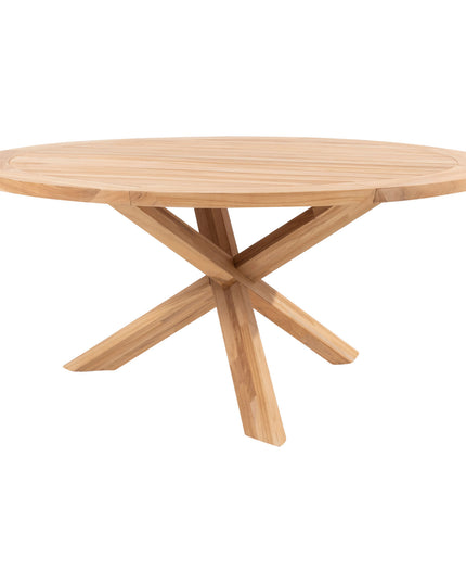 Taste 4SO Eva dining + Prado teak tafel 160 Ø cm + lazy susan