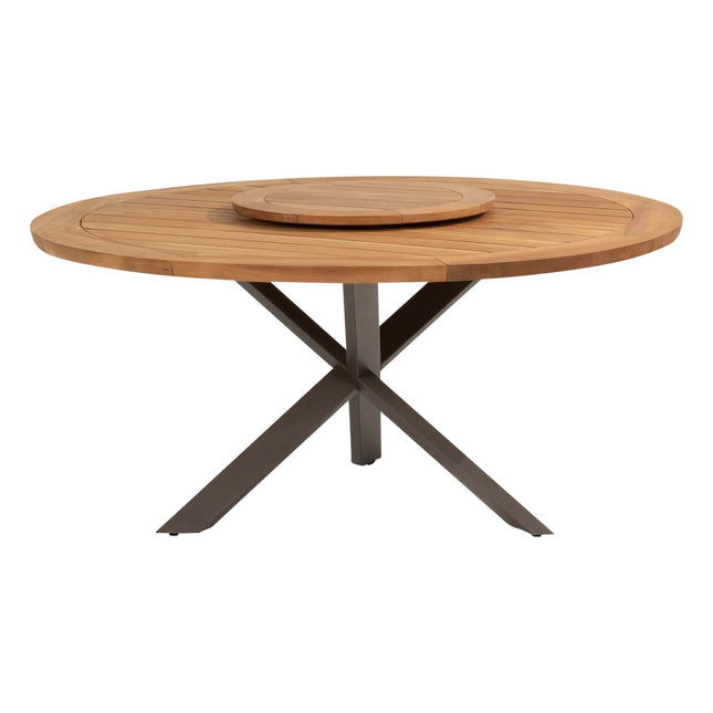 Taste 4SO Prado teak tafel 160 Ø cm terre onderstel