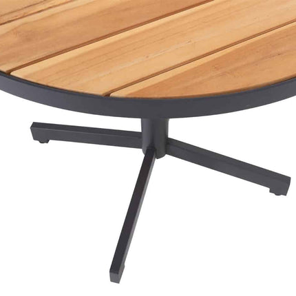 Taste 4SO Melbourne Dining + Fiesta Tisch mit Teaktisch -Tisch 90 Ø CM