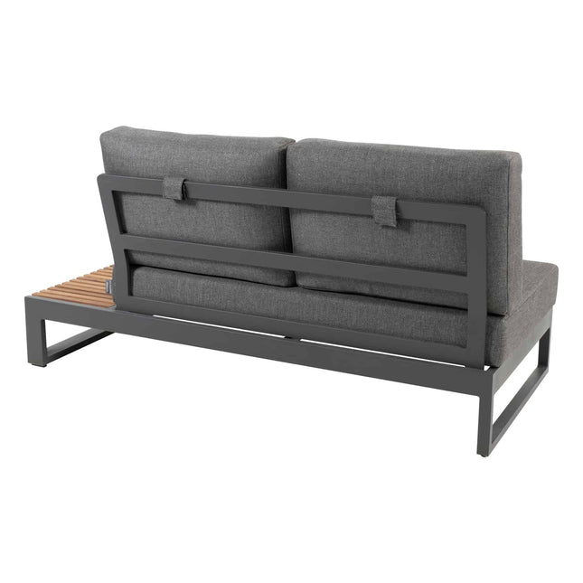 Taste 4SO Kioto loungeset modulair antraciet + salontafel 120 x 60 cm