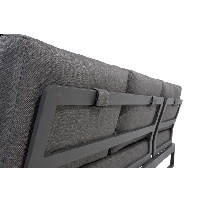 Taste 4SO Kioto loungeset modulair antraciet + salontafel 120 x 60 cm