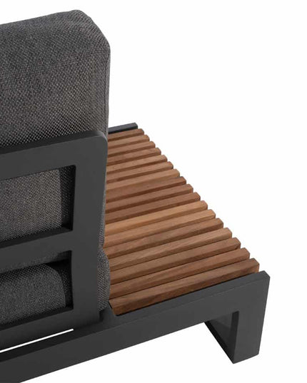 Taste 4SO Kioto loungeset modulair antraciet + salontafel 120 x 60 cm