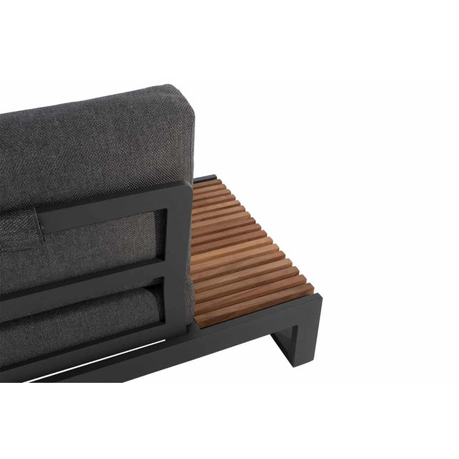 Taste 4SO Kioto loungeset modulair antraciet + salontafel 120 x 60 cm