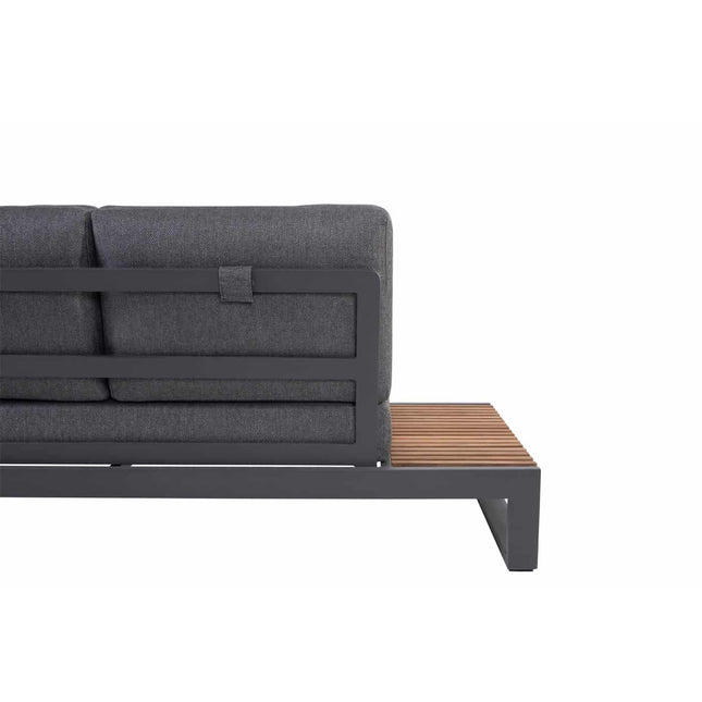 Taste 4SO Kioto loungeset modulair antraciet + salontafel 120 x 60 cm